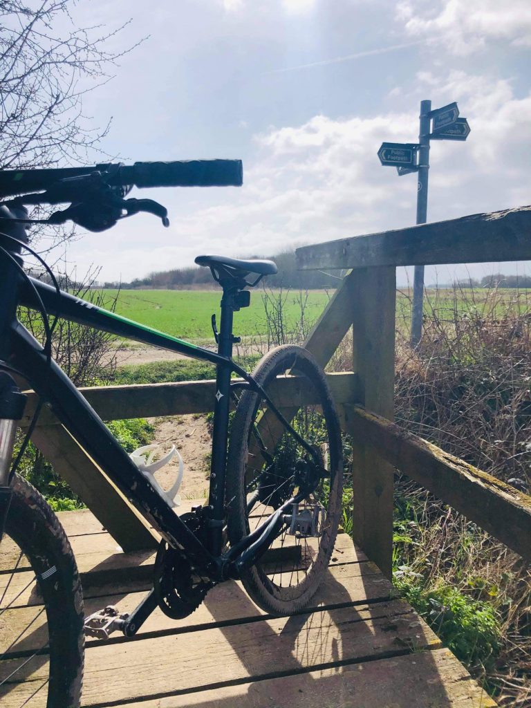 image of bike in rural setting